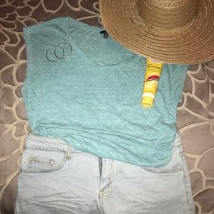 Light blue Forever 21 short sleeved shirt